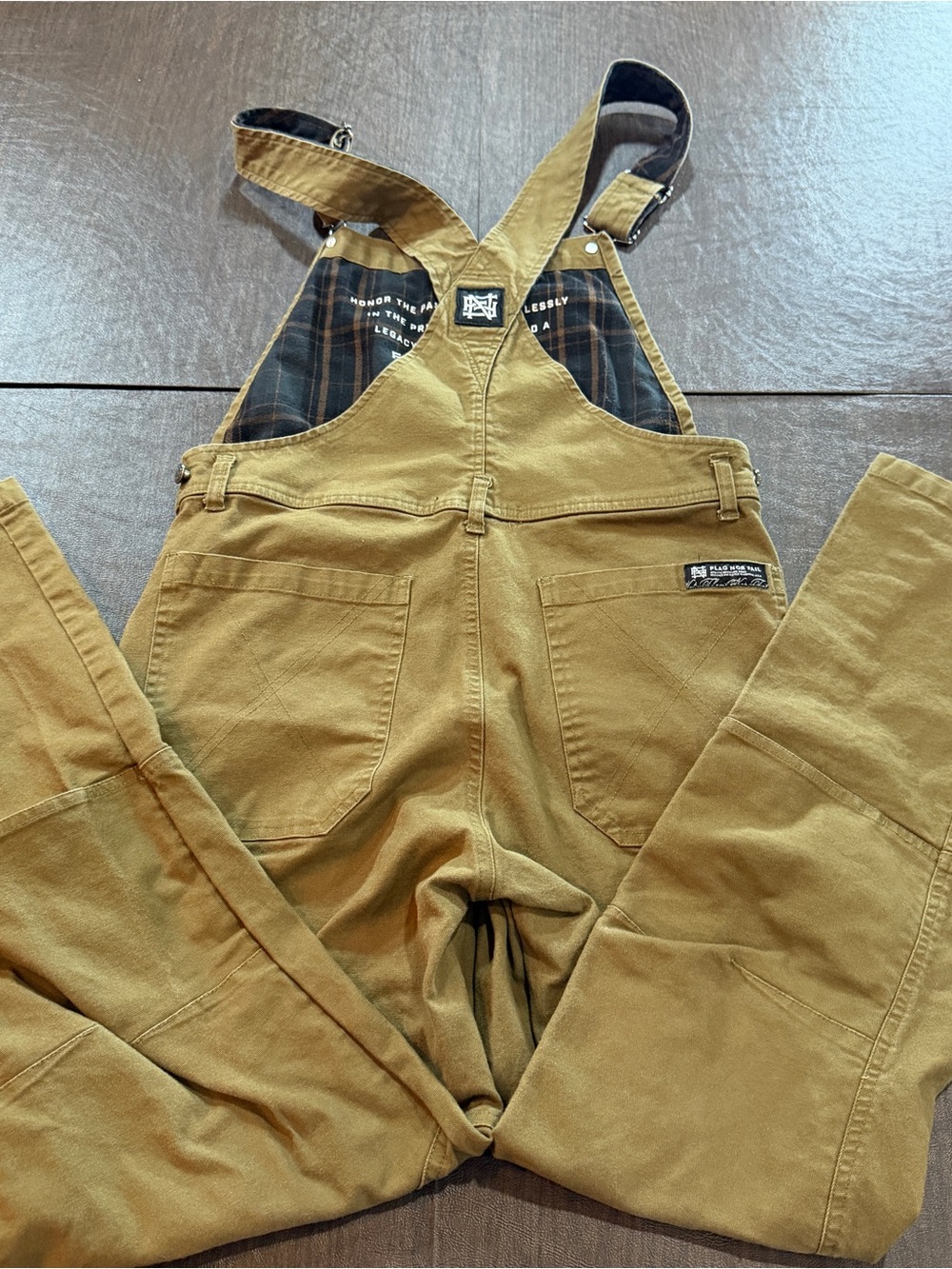 Flog nor Fail Montana Men's Overalls in Brown Sz M - Picture 14 of 14